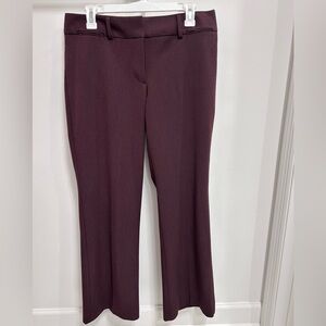LOFT Rich Burgundy Straight Leg Pants